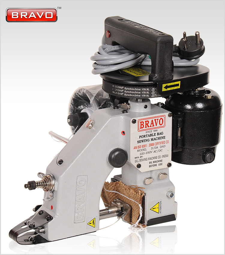 Bravo Portable Bag Closer Single Needle Machine with Pump and Regulator